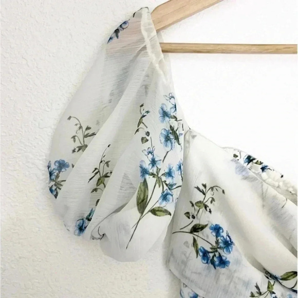 NWT Happy Girls Are The Prettiest Floral Off The Shoulder Ruffle Maxi, Size 2 - Picture 10 of 13